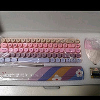 镭拓（Rantopad）RF200 蓝牙键盘ipad平板专用无线女生办公专用圆点外接可连手机键盘套装 粉色