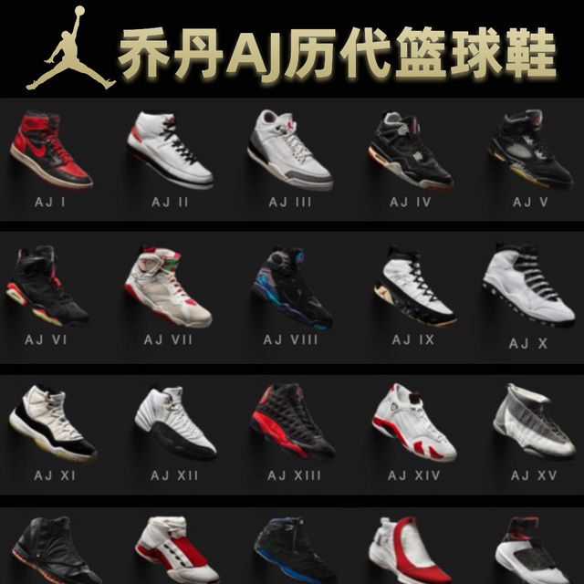 AIR JORDAN  最全AJ历代篮球鞋介绍盘点