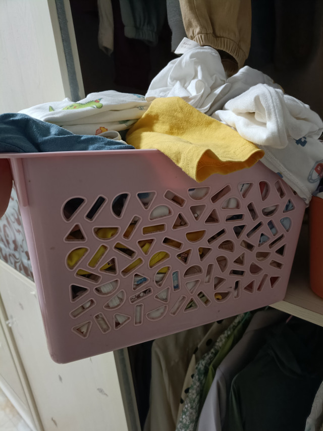 镂空的衣物收纳筐，好玩