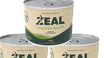 猫咪新宠！新西兰ZEAL猫罐头，鸡肉配方170g3罐装