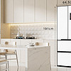 美的M60cm超薄421法式双开门零嵌入式白色电冰箱， 家居生活的理想选择😍