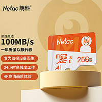 朗科（Netac）256GBTF（MicroSD）存储卡A1U34K小米监控摄像头专用卡&amp;行车记录仪内存卡专业监控pro版