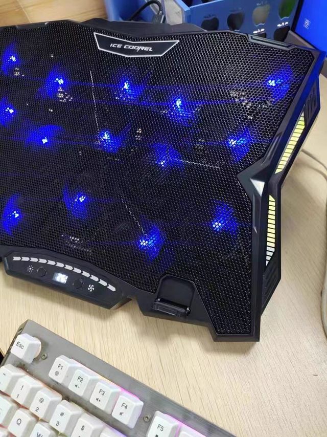 【冷过水冷】博可斯笔记本散热器底座手提电脑支架风扇风压式游戏