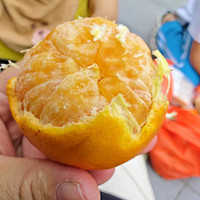 第一次买到这么干的橘子