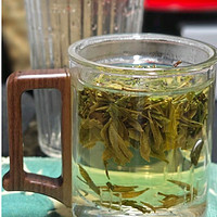 泥也茶杯玻璃泡绿茶杯茶水分离耐热加厚带过滤男士办公茶道杯子400ml