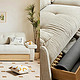 林氏家居北欧风大象耳沙发，磨毛绒麻布+储物抽屉设计，搭配复合加固框架