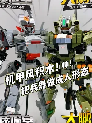 真·积甲风！把兵器做成人形态机甲 森宝J20风起龙吟 99A战地荣耀 #森宝积木 #机甲风  #大鹏质检员