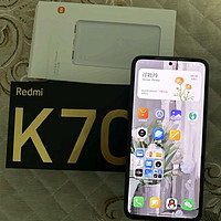 小米 Redmi K70 第二代骁龙8 小米澎湃OS 12GB+256GB 晴雪 5G手机 SU7小米汽车互联 AI手机