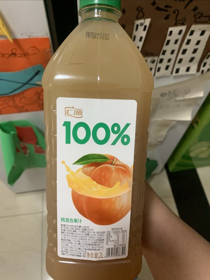 汇源桃混果汁2l家庭装