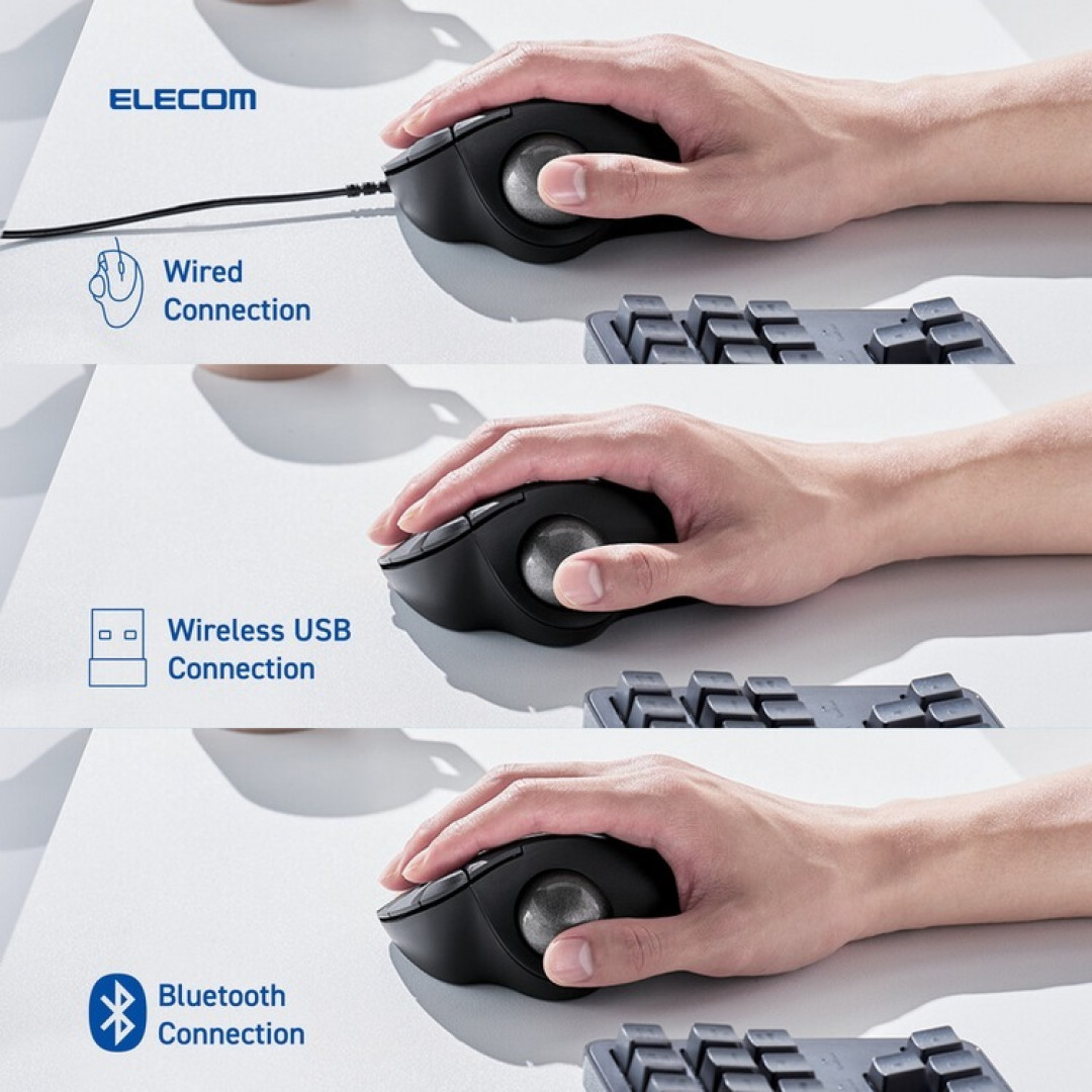 ELECOM 宜丽客发布 IST 系列轨迹球鼠标,可更换轴承