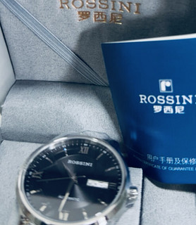 罗西尼黑盘双历钢带表，你值得拥有！