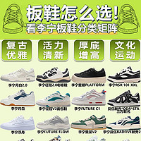 生活系列 篇一：板鞋怎么选！看李宁板鞋分类矩阵—选鞋指南