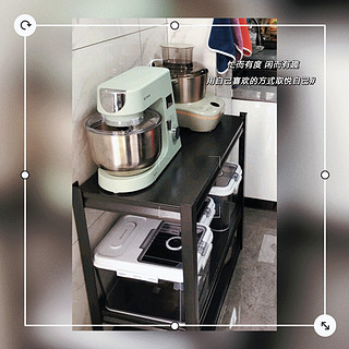 佳帮手 多层厨房置物架：高效收纳烤箱、微波炉与锅具