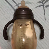 Aynmer爱因美 奶瓶新生儿婴儿宝宝断奶奶瓶水壶吸管防胀气宽口径耐摔 300ml+奶嘴