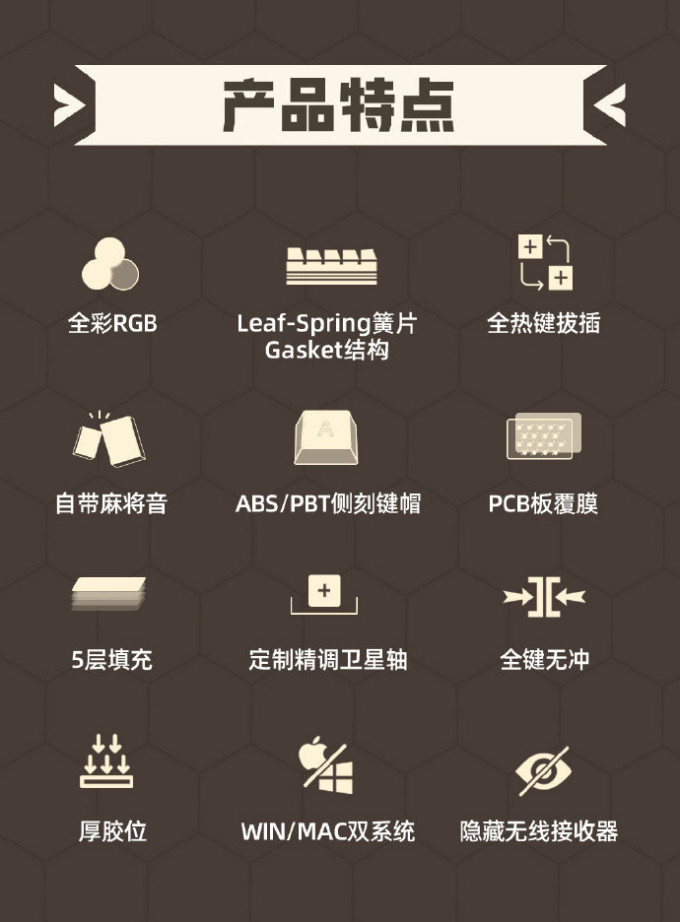 艾卢比无线键盘