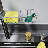 厨房神器:不锈钢水龙头置物架