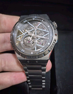 雷诺（RARONE）手表双子星Y国表男士机械手表镂空机械表钢带送男友520情人节礼物