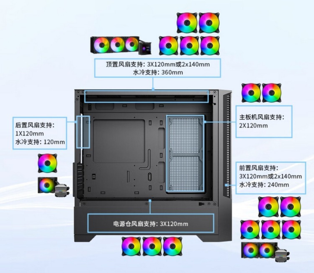 微星推出“战斧刀锋 Mini”机箱,主打散热,快拆侧透