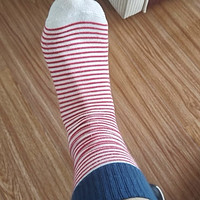 复古条纹袜，舒适又防滑！