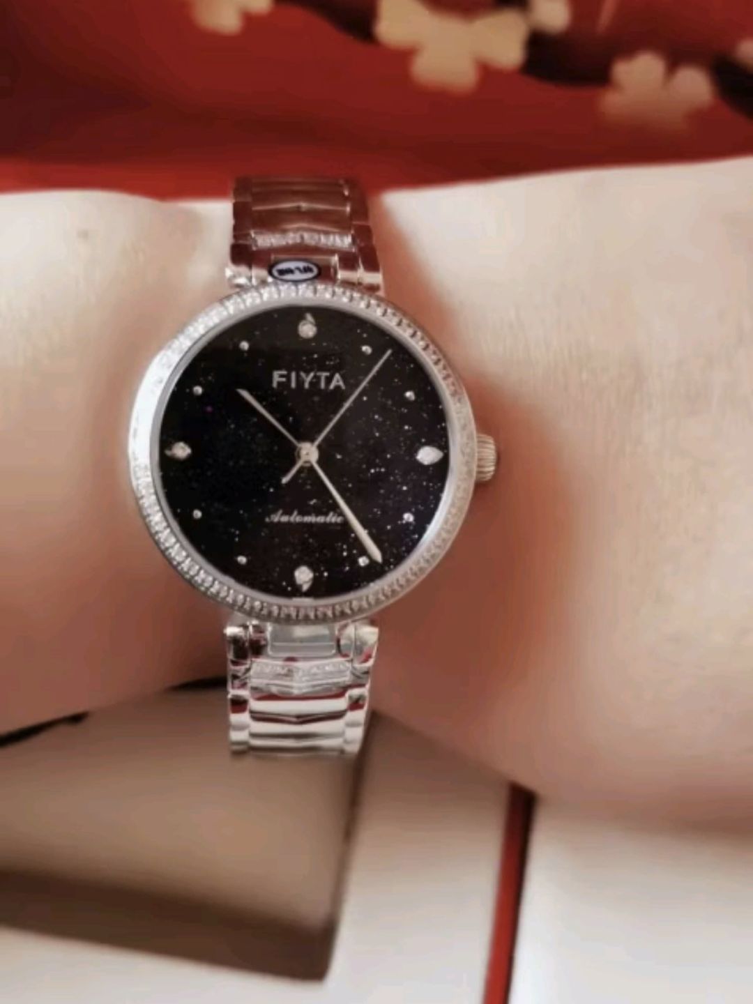 手表女高圆圆同款心弦系列自动机械星空蓝盘 十大礼物