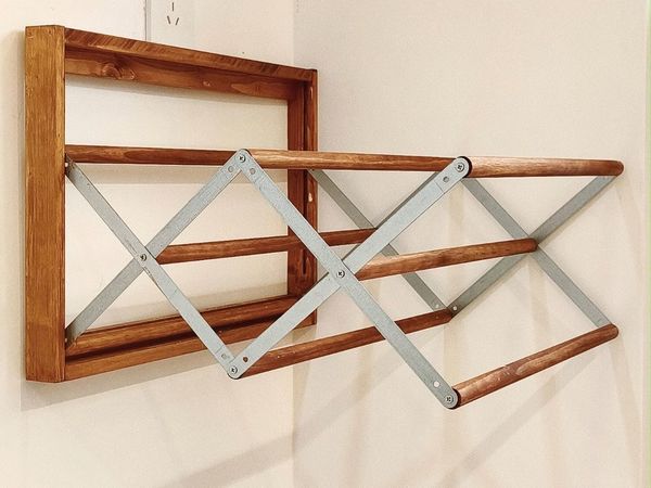 低成本diy中古折叠衣帽架，总价不到50就能拥有