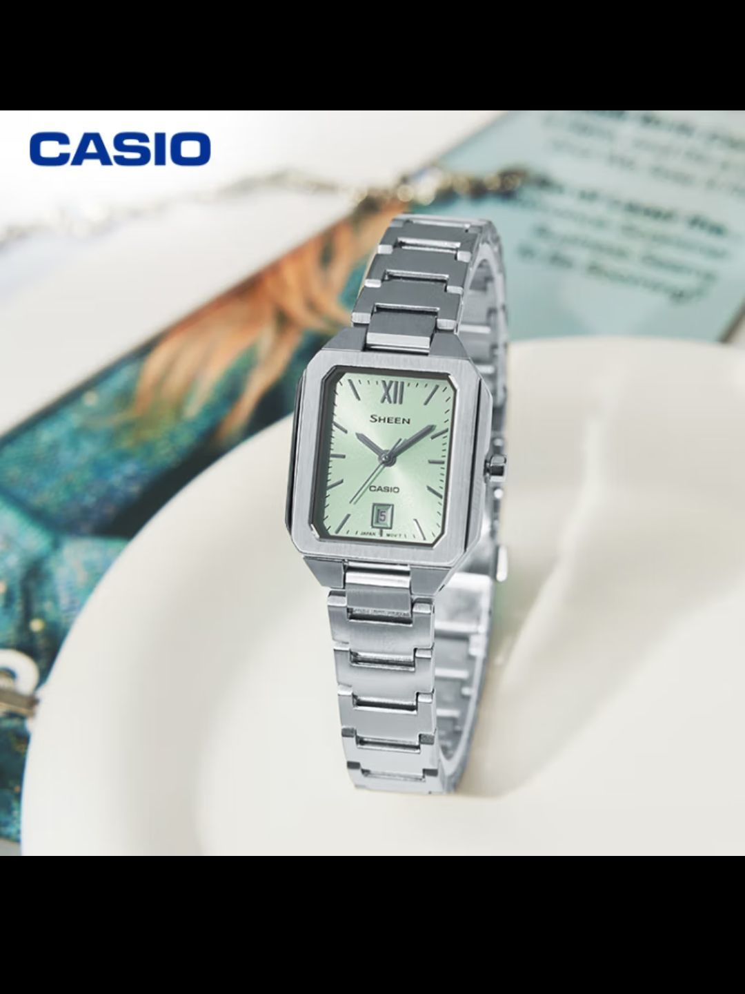 卡西欧(casio)手表 日韩表sheen系列石英腕表520送女友she-4555d-3a