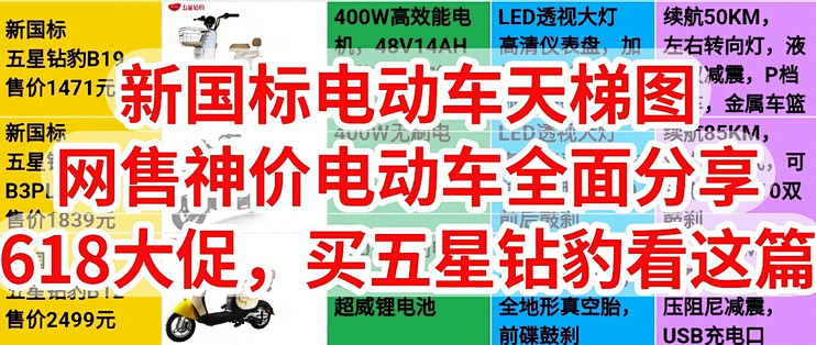 每年大促作为电动车界的价格屠夫五星钻豹总会又好价神车,今年特意把