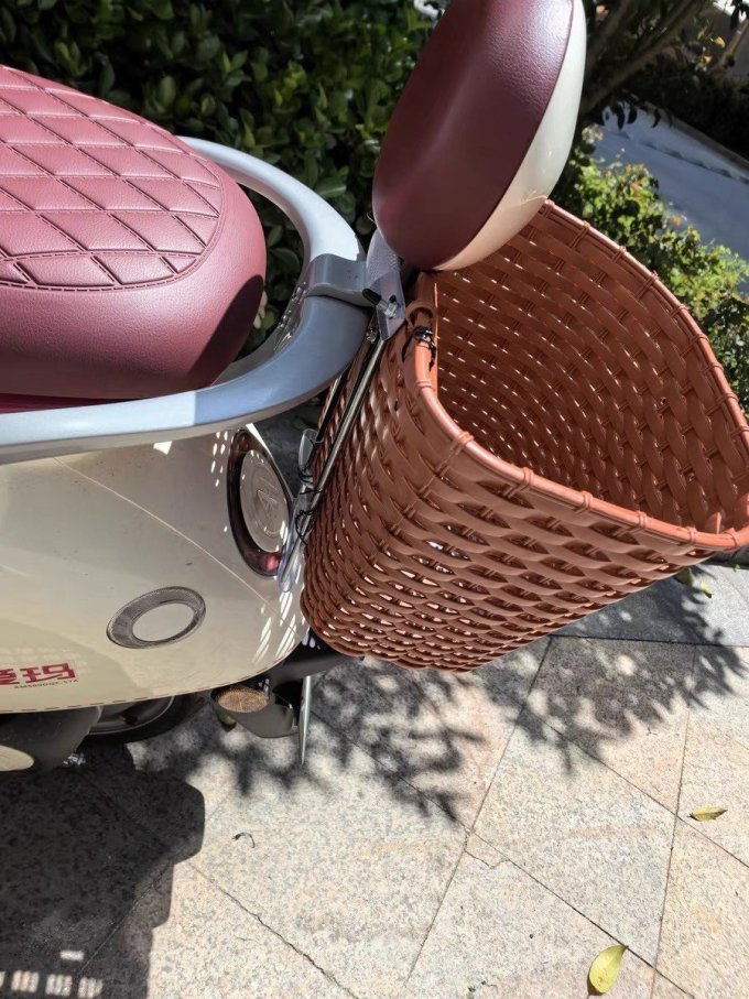 实用神器电动车后置车筐