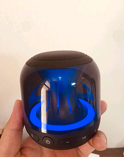 AllwayPBT001蓝牙音箱桌面音响低音炮音箱便携式迷你小音响hifi家用 蓝色					