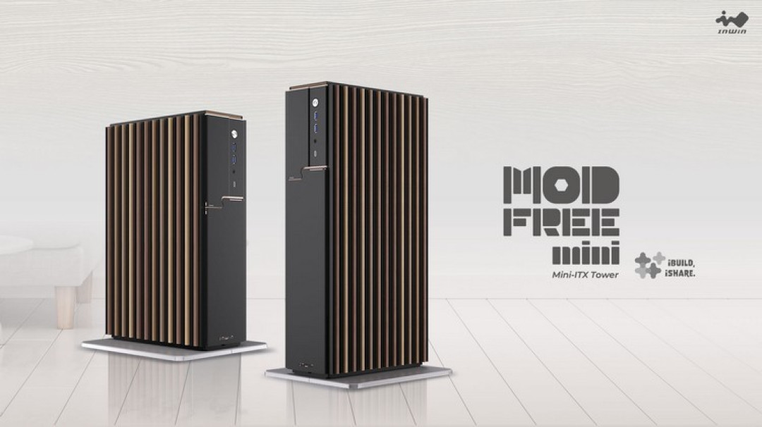inwin 迎广发布 ModFree 系列 ITX 机箱,可选胡桃木格栅,支持堆叠组合