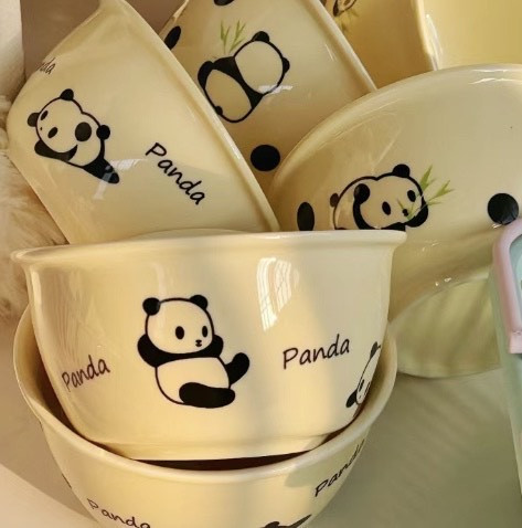 熊猫碗碟盘