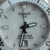 「天梭（TISSOT）龚俊同款 海星系列腕表 俊雅白石