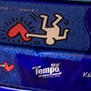 ￼￼得宝（TEMPO）一博同款 抽纸 凯斯哈林联名4层90抽*15包湿水不易破餐巾纸卫生纸