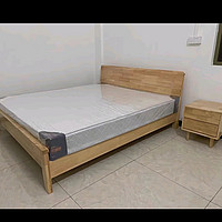 品族北欧实木床主次卧木床出租房双人大床PZ-702 1.5*2.0米框架床