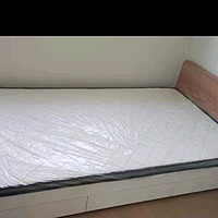 古宜（Guyi）单人床韩式单床实木腿床储物床小户型卧室收纳床北欧箱体床带抽屉 白色单人床 1.2*2米