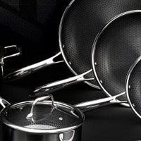 HexClad 炊具不粘锅与不锈钢煎锅的理想融合体