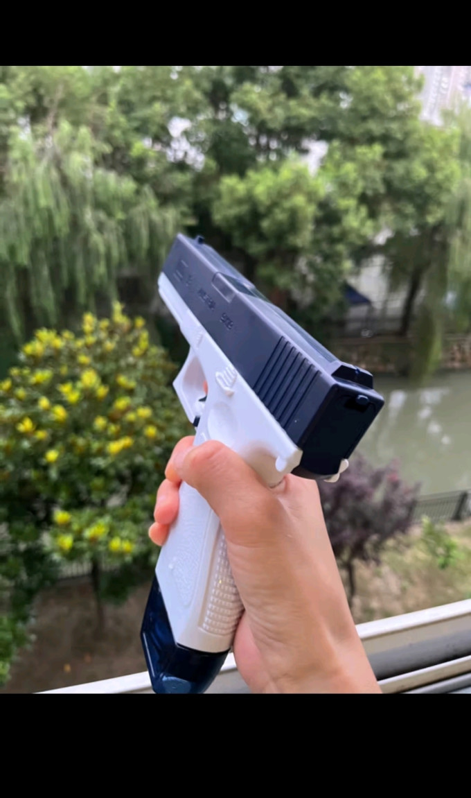 佩奇妈妈电动水枪戏水玩具格洛克高压自动连发呲水枪男女孩六一儿童节