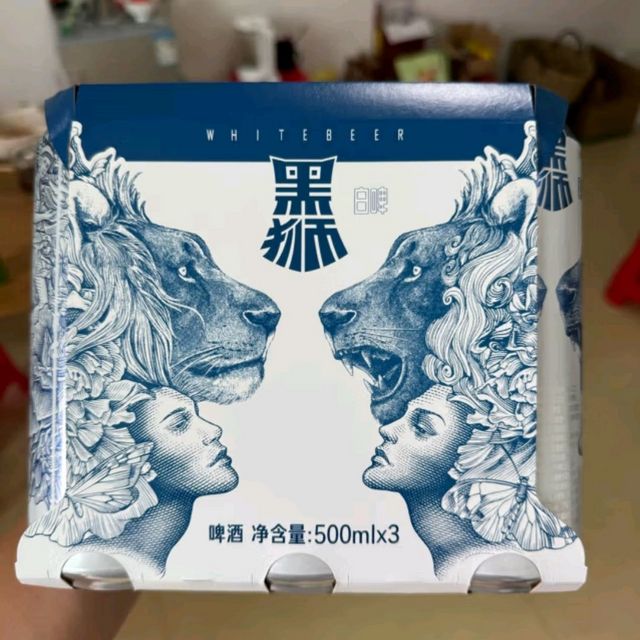 雪花黑狮白啤