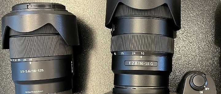 索尼半画幅镜头18-135vs16-55g (中心画质)