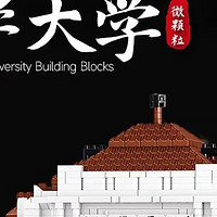 北京清华大学乐高积木高难度拼装玩具巨大型建筑