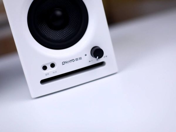 雷登V12 电脑音响台式家用桌面有源低音炮专业监听木质蓝牙音箱