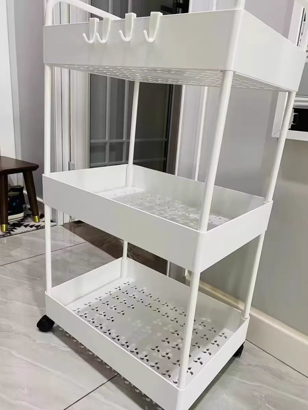 书架落地置物架储物柜客厅靠墙杂物柜桌面小型简易多层可移动书柜