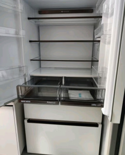松下【大海豚】573升法式多门四开门超薄平嵌入双系统循环冰箱大容量一级能效磨砂白NR-EW57TMA-W