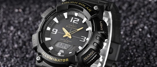 卡西欧光动能 运动电子表 aq-s810w:型酷兼备,彰显个性