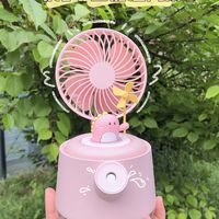 夏天必备桌面喷雾小风扇💧补水