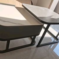春色田园 网红岩板茶几桌客厅家用北欧轻奢现代