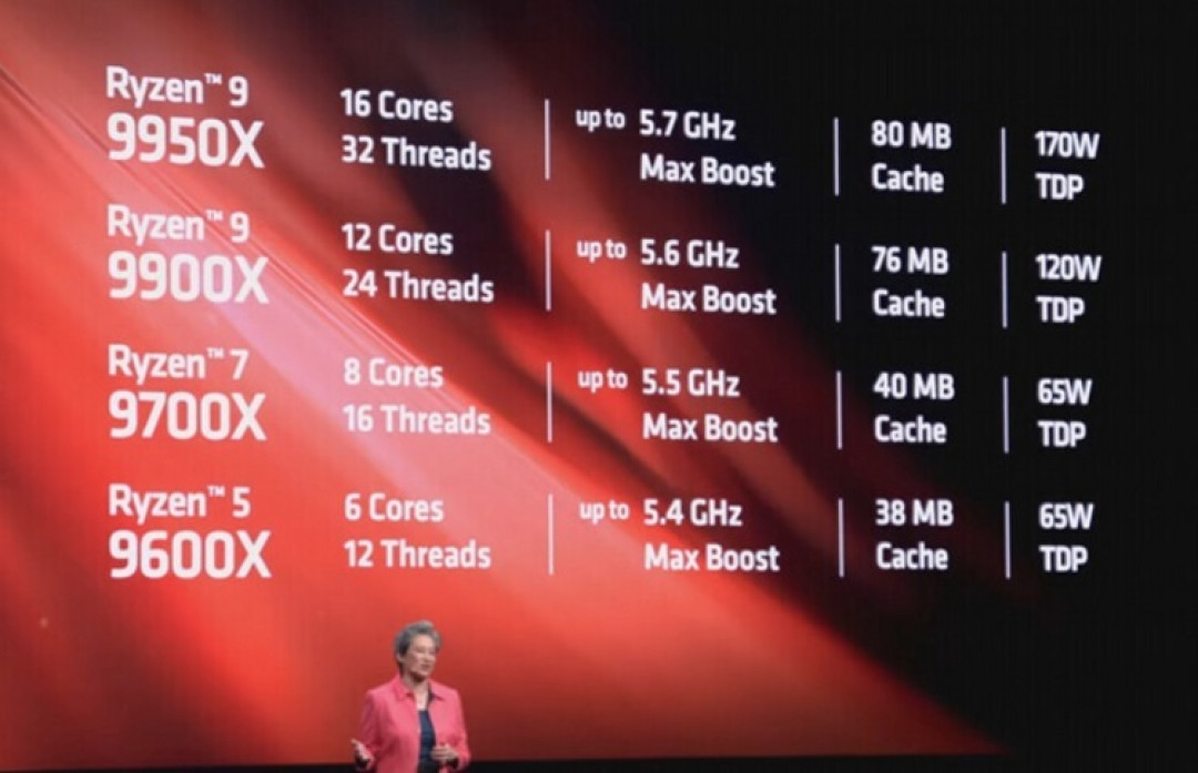 电脑展丨AMD 发布新一代 Ryzen 9000 系列处理器,全新 Zen 5 架构、兼容老平台