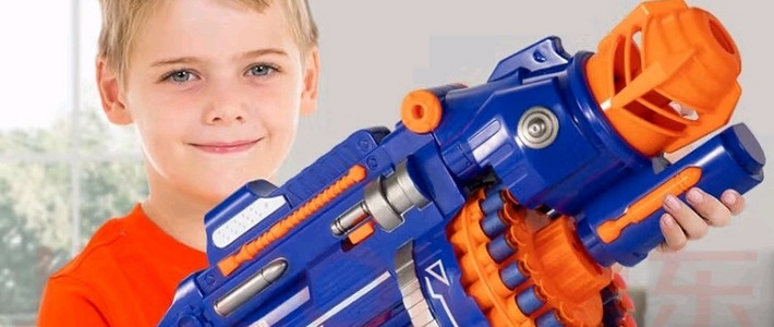 六一，一起当小孩！糖米儿童加特林玩具枪可发射软弹枪电动连发吸盘冲锋枪