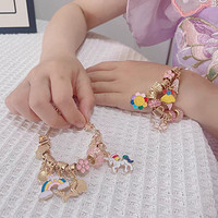 儿童串珠手工diy材料公主生日5六一节礼物手链礼盒女孩穿珠子玩具