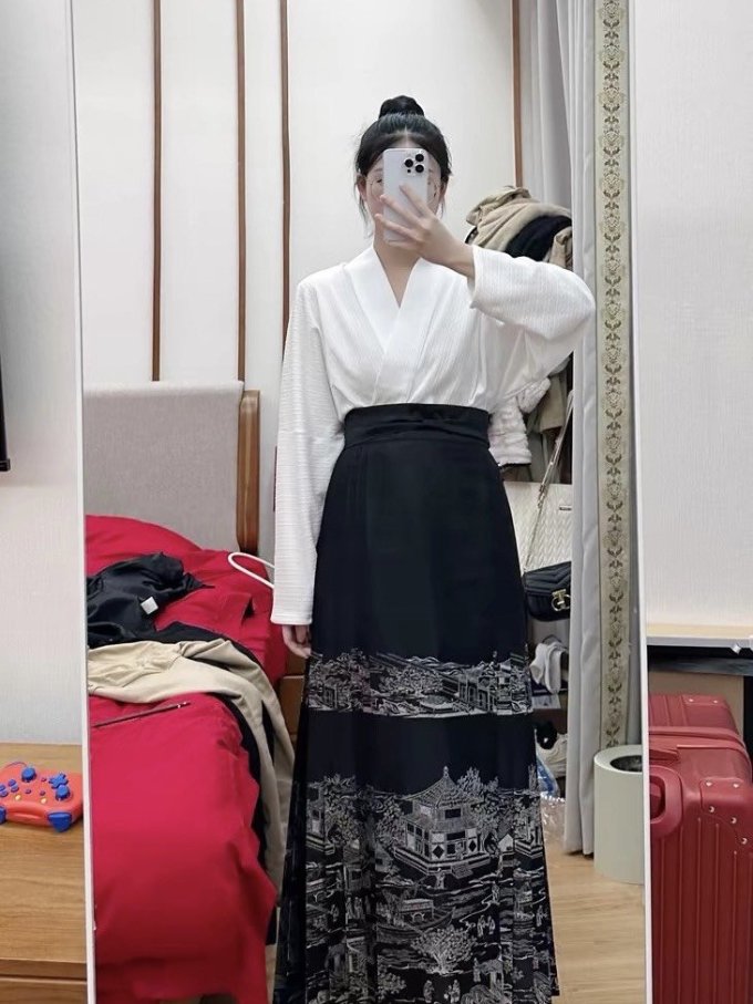 无衣饮羽汉服